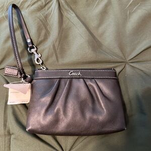 Coach Black Wristlet